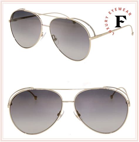 fendi ff0286|Fendi Women's FF0286/S FF/0286/S 8J5G/FQ Gold Fashion .